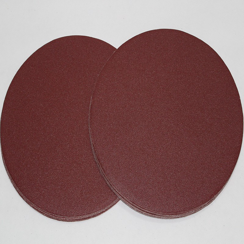 Free shipping 10pcs sandpaper disc 12 inch 300mmGrit 40-1000 emery round hook loop sanding disc polish