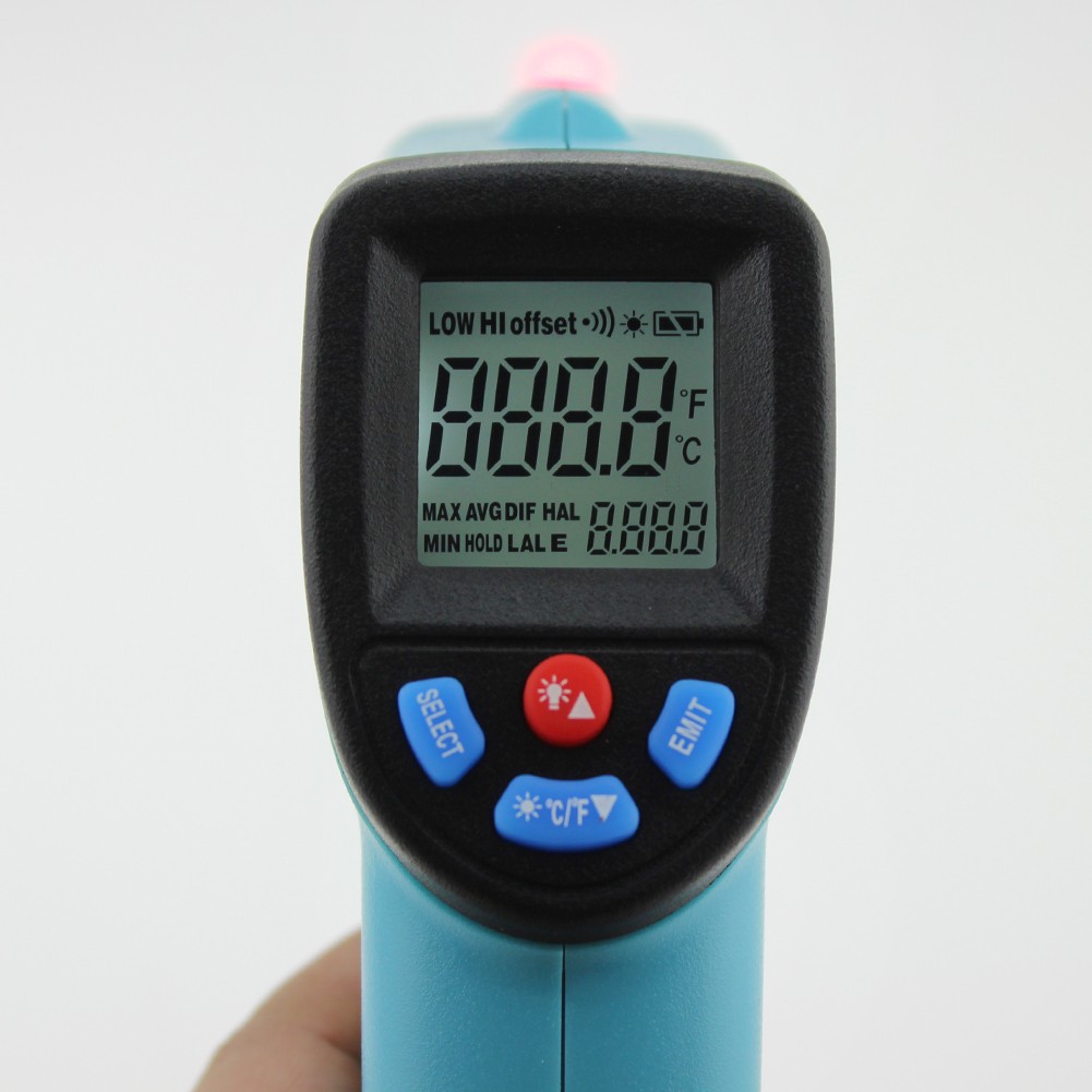 -50~1600C Single/Double Laser Thermometer Industrial Digital Infrared Thermometer Non Contact Thermometer Gun Thermometer