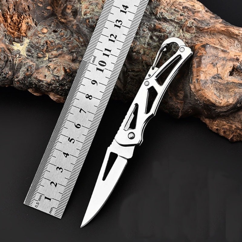 Full Stainless Steel Blade Shape Knife Outdoor Camping Self Defense Emergency Survival Knife Tool Portable Size Whosale & Dropship