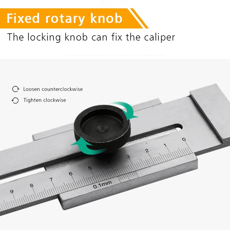 Stainless Steel Parallel Ruler Marker Accurate Scale Marking Scale Sliding Line Ruler Durable Straight Ruler for Woodworking