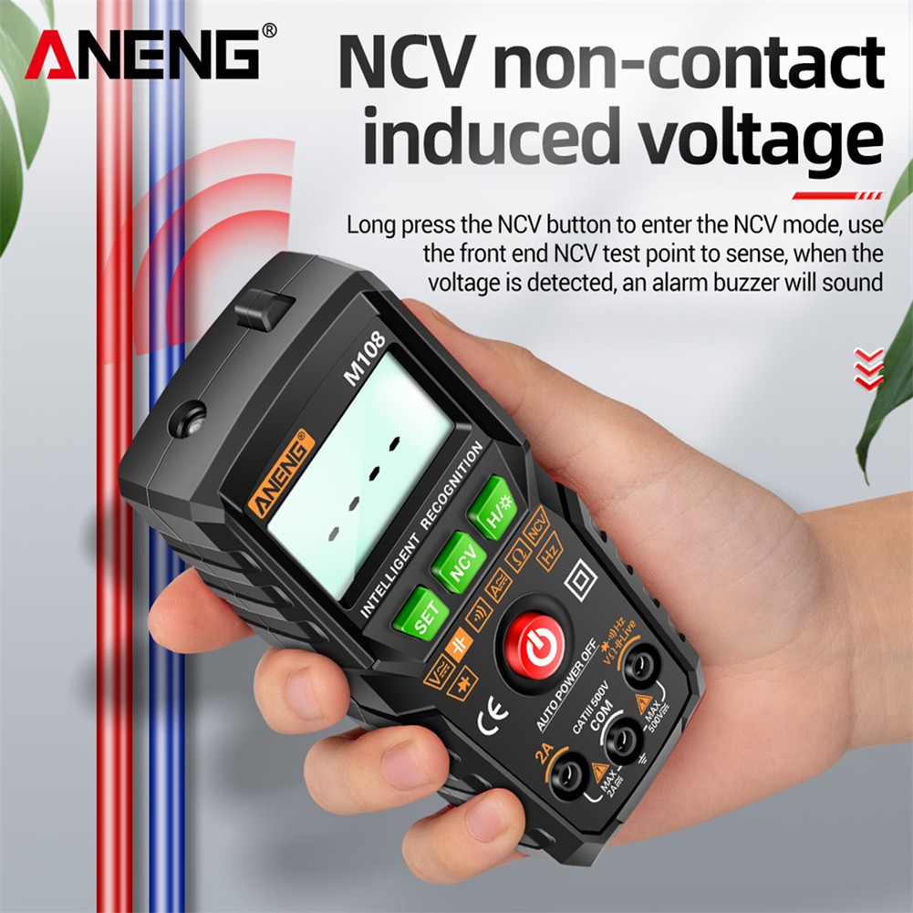 ANENG High Accuracy 4000 Counts Smart Digital Multimeter Resistance NCV Tester Capacitance Diode Current Voltage Tester