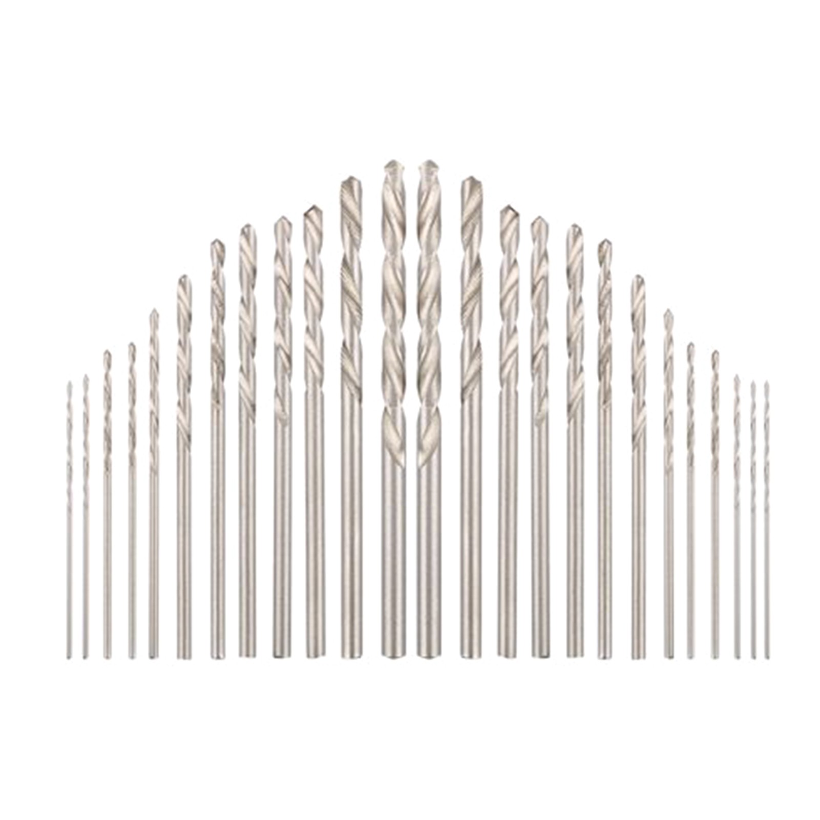 25Pcs Mini Micro HSS Twist Drill Bits Set Metric Sizes 0.5-3.0mm For PCB CraftsWoodworking Metal Wood Tools