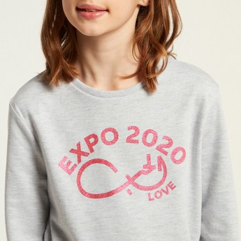 Expo 2020 Printed Pullover with Long Sleeves