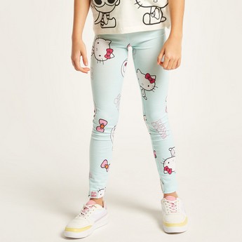 Sanrio Hello Kitty Print Leggings with Elasticated Waistband - Set of 2