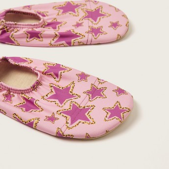 Slipstop Star Print Slip-On Shoes