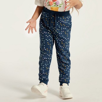 Juniors Printed Joggers with Drawstring Closure - Set of 3