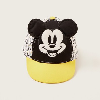 Disney Mickey Mouse Detail Baseball Cap with Adjustable Strap