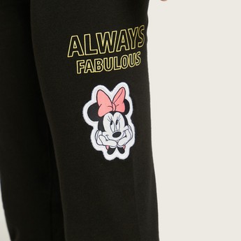 Disney Minnie Mouse Print Leggings with Elasticated Waistband