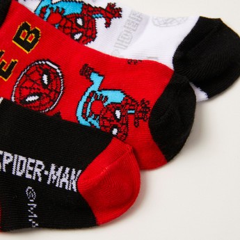 Spider-Man Textured Ankle Length Socks - Set of 3