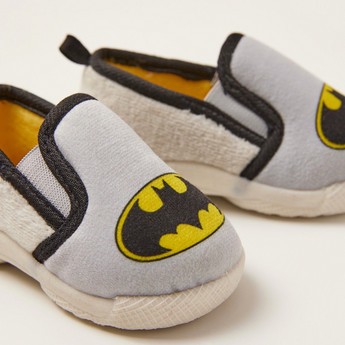 Batman Print Baby Shoes with Pull Tabs