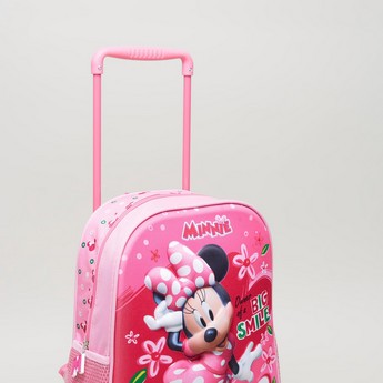 Disney Minnie Mouse Print 3-Piece Trolley Backpack Set - 12 inches