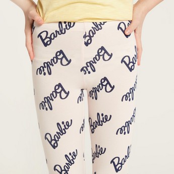 All-Over Barbie Print Leggings with Elasticated Waistband