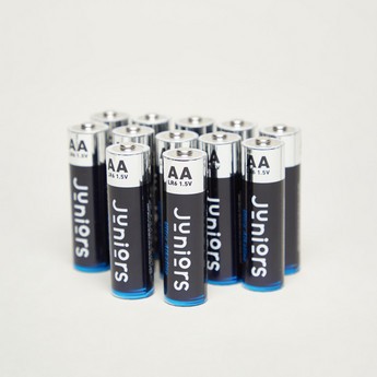 Juniors AA Ultra Alkaline Batteries Pack - 12 Pieces