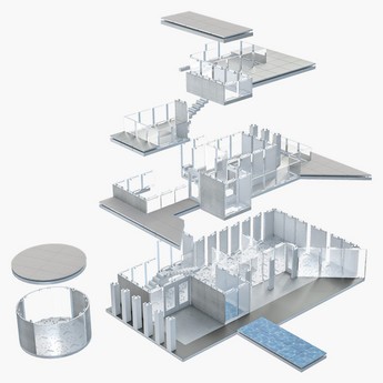 نموذج بناء مجموعة أدوات التصميم المعماري من أركيت 360