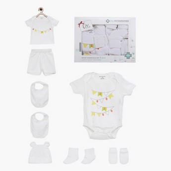 My Milestones Solid 8-Piece Infant Clothing Set