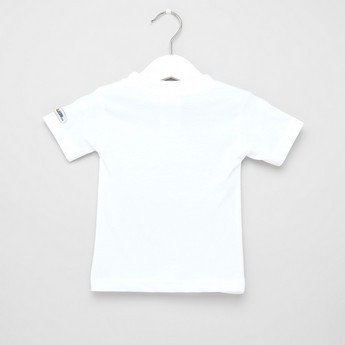 Just Add A Kids Tuxedo Print T-shirt with Round Neck