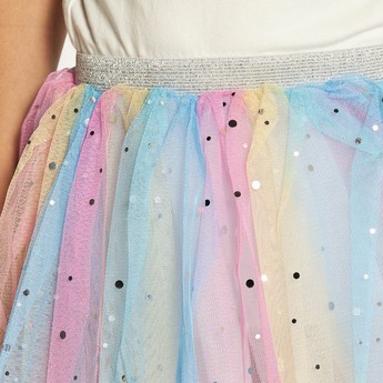 Charmz Embellished Tutu Skirt with Elasticated Waistband