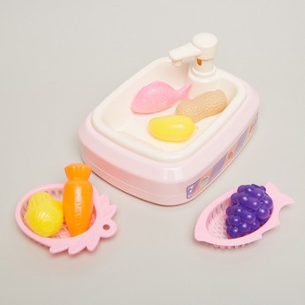 Wash Sink Fruits and Vegetables Playset