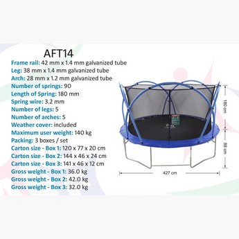 Active Fun Trampoline - 14 ft