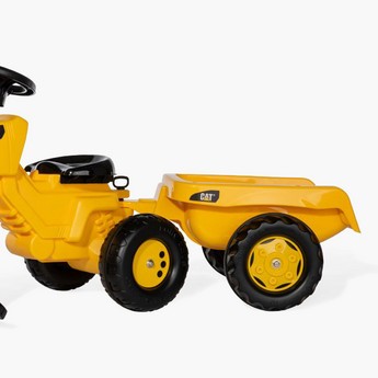 Rolly Toys 3-Wheeler CAT Ride-On Tractor with Trailer