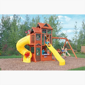 Kidkraft Canyon Ridge Wooden Swing Playset