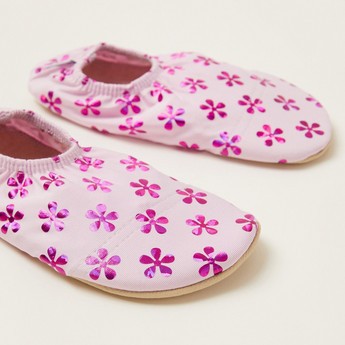 Slipstop Katy Printed Slip-On Shoes with Elasticised Band