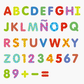 VIGA Magnetic Letters & Numbers - 77-Pieces