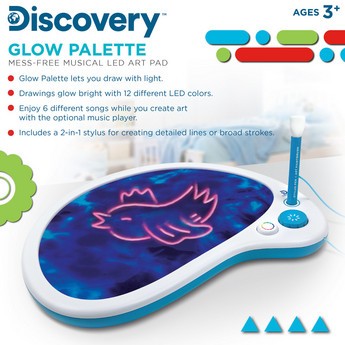 Discovery Glow Palette Mess-Free Musical LED Art Pad