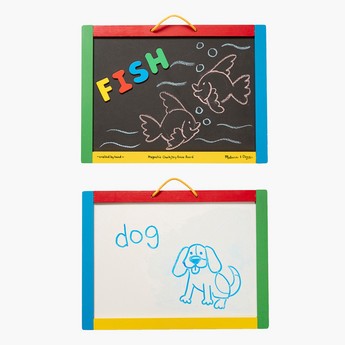 Melissa & Doug Magnetic Chalkboard Dry-Erase Board