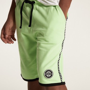 Juniors Solid Shorts with Drawstring Closure and Pockets