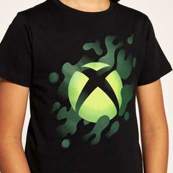 PlayStation Printed Crew Neck T-shirt with Short Sleeves