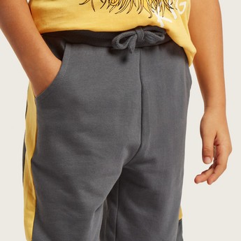 Juniors Panelled Shorts with Pockets and Drawstring Closure