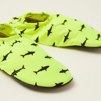 Slipstop Anti-Slip Shark Print Shoes