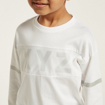 XYZ Graphic Print T-shirt with Long Sleeves