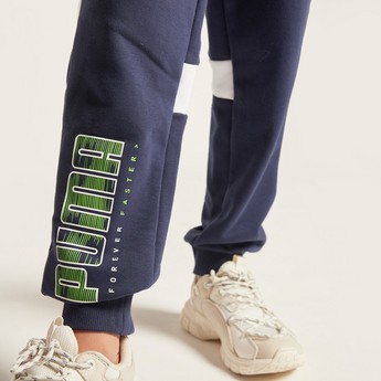 PUMA Printed Jog Pants with Elasticated Waistband