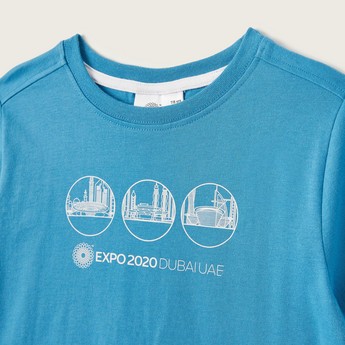 Expo 2020 Graphic Print T-shirt with Short Sleeves