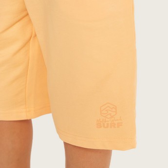 Juniors Solid Shorts with Drawstring Closure and Pockets