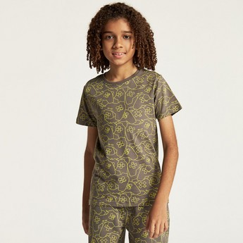 Juniors 3-Piece T-shirt and Shorts Set