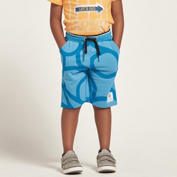 Expo 2020 Print Shorts with Drawstring Closure