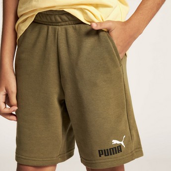 PUMA Logo Print Shorts with Elasticised Waistband