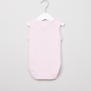 Juniors Textured Sleeveless Bodysuit