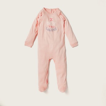 Juniors Printed Closed Feet Sleepsuit - Set of 2