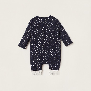 Giggles All-Over Printed Sleepsuit with Long Sleeves