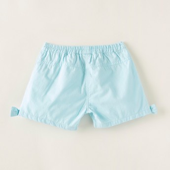 Juniors Solid Shorts with Elasticated Waistband