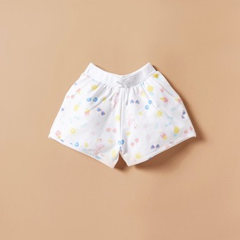 Juniors Printed Sleeveless Top and Shorts Set