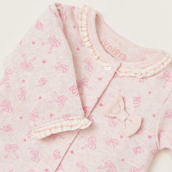 Juniors Printed Sleepsuit with Long Sleeves