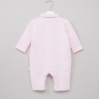 Giggles Jacquard Open Feet Sleepsuit