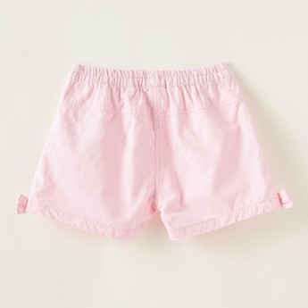 Juniors Solid Shorts with Pockets and Elasticated Waistband