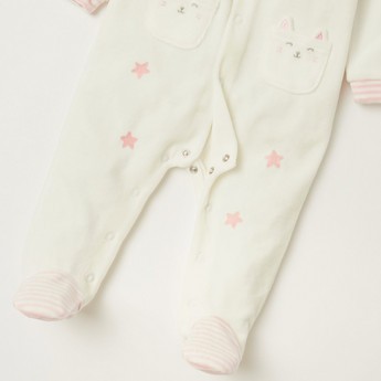 Juniors Printed Sleepsuit with Hood