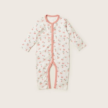 Juniors Printed Sleepsuit with Long Sleeves - Set of 3